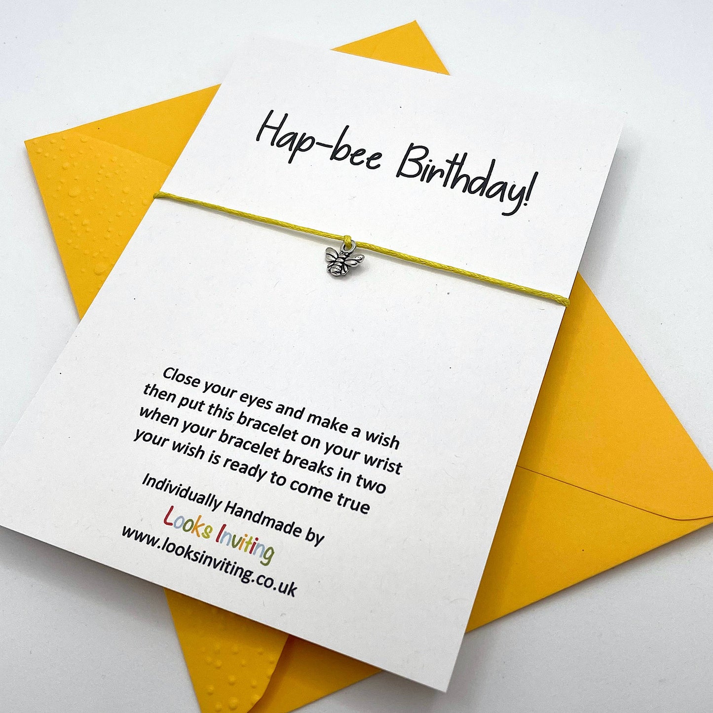 Hap-Bee Birthday Wish Bracelet