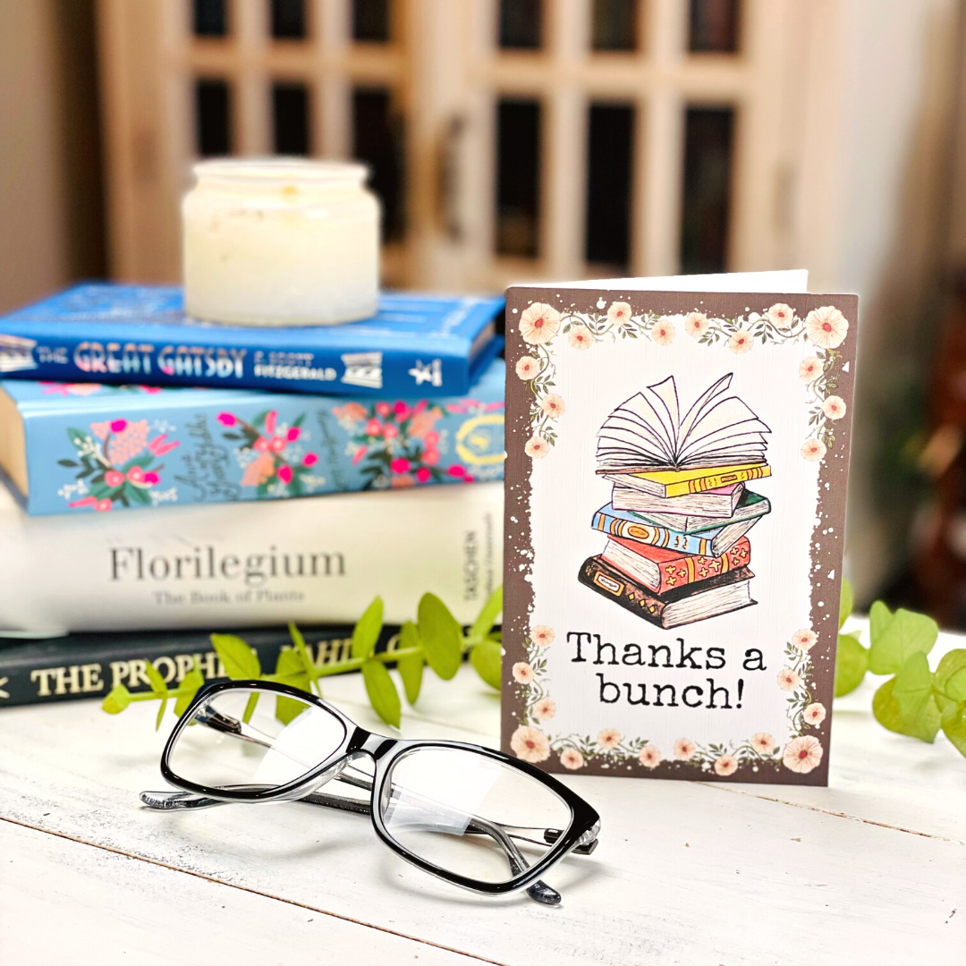 Thank You Card for Book Lovers