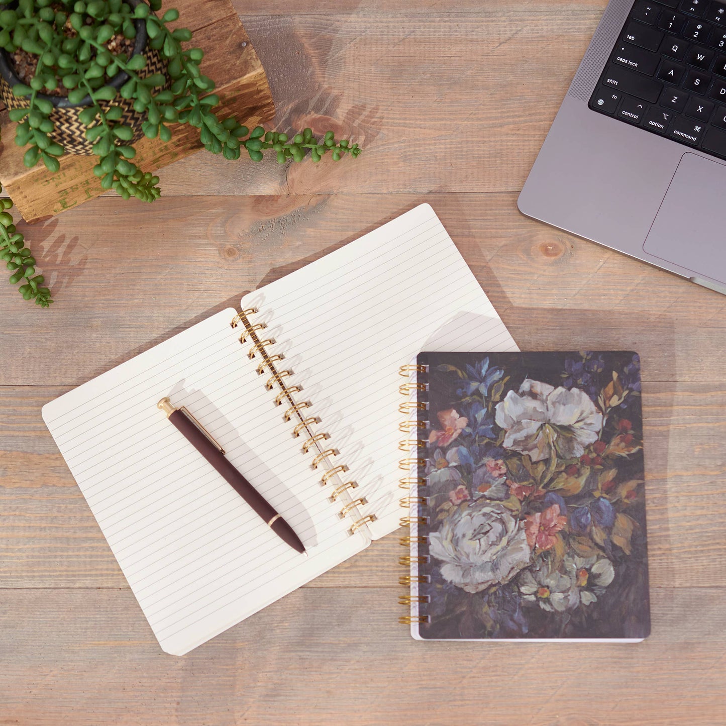Moody Floral Notebook