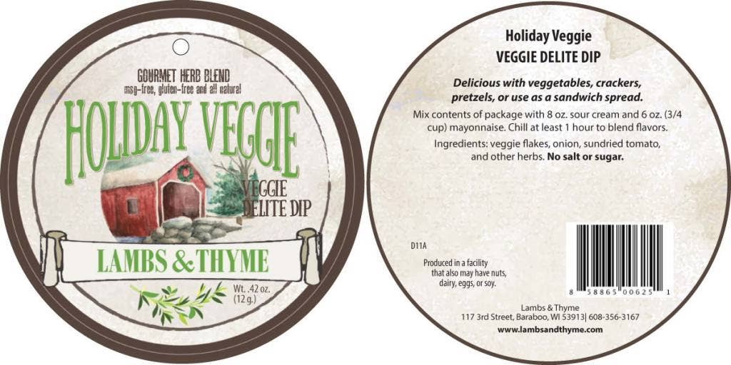 Holiday Veggie Dip Mix