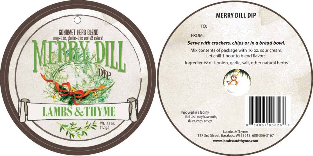 Merry Dill Dip Mix
