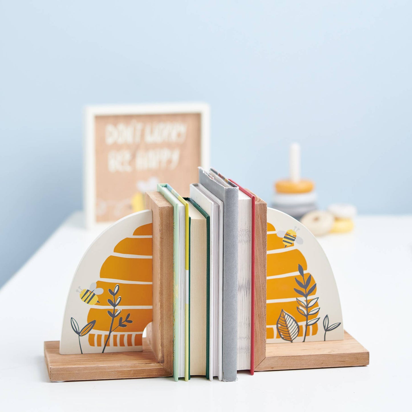 Bee Skep Bookends