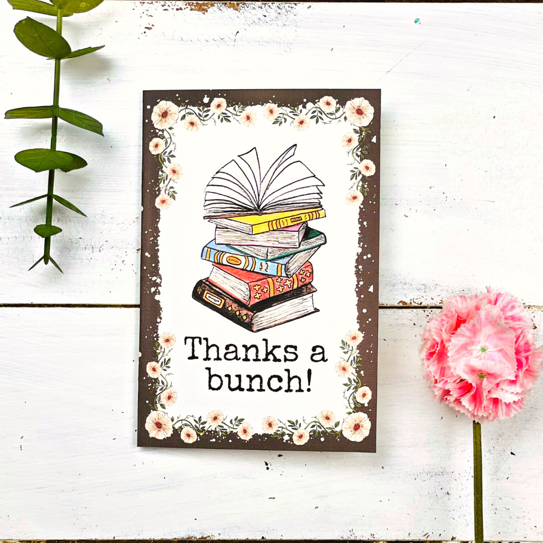 Thank You Card for Book Lovers