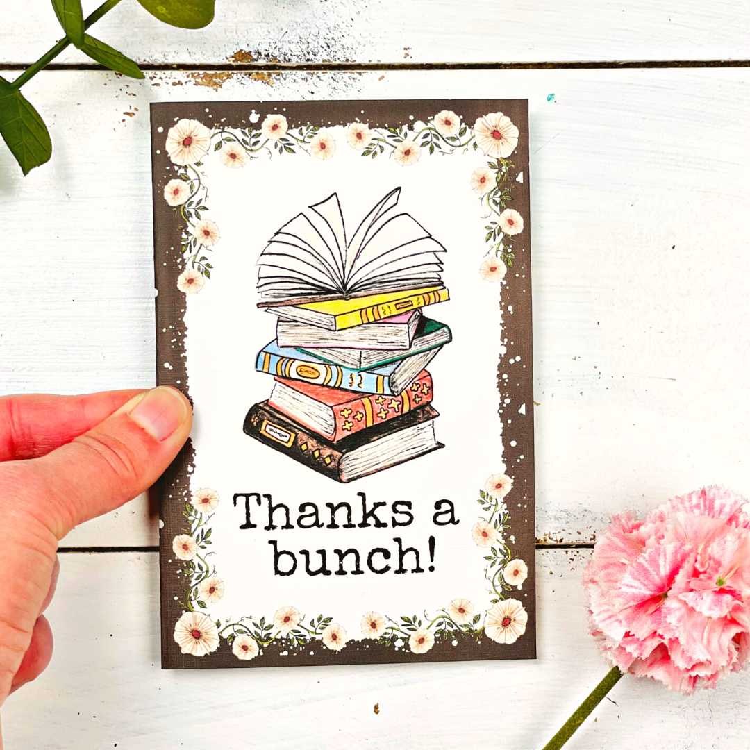 Thank You Card for Book Lovers