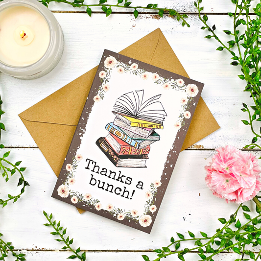 Thank You Card for Book Lovers