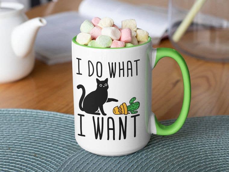 I Do What I Want - Funny Cat Coffee Mug