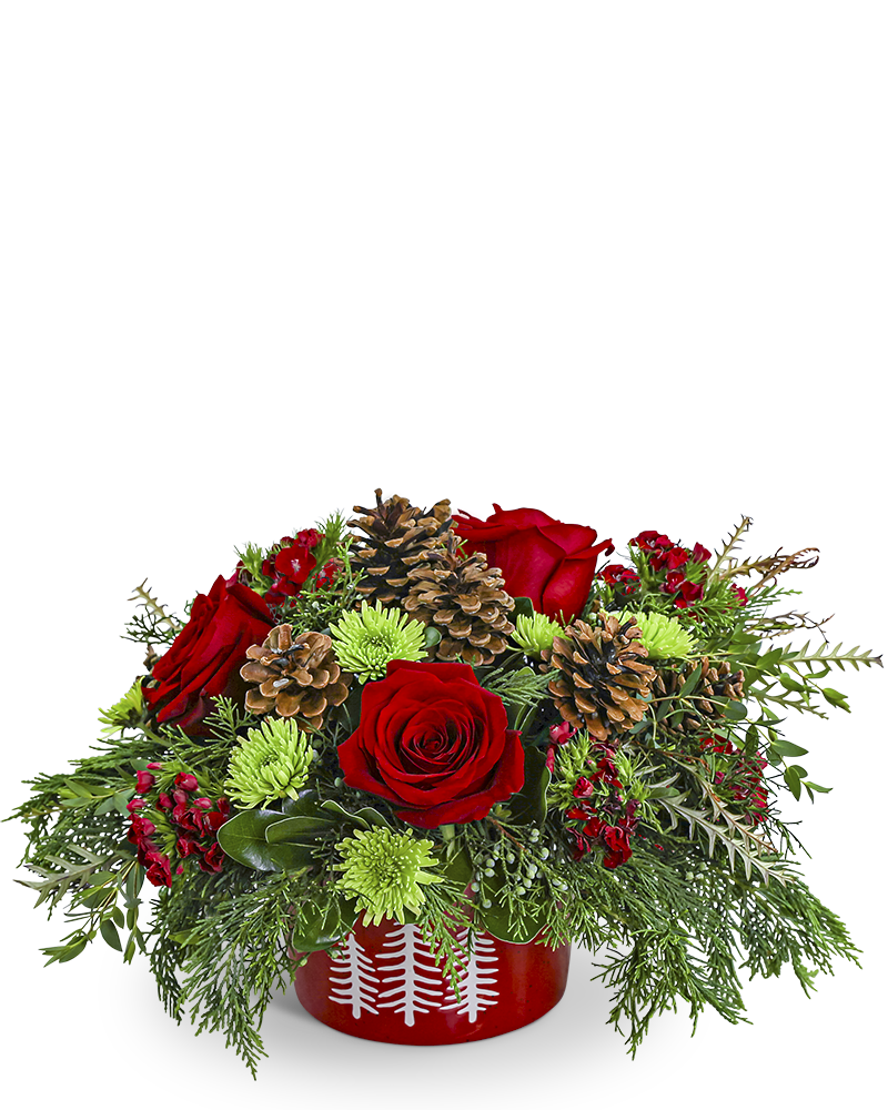 Rose in the Pines Centerpiece