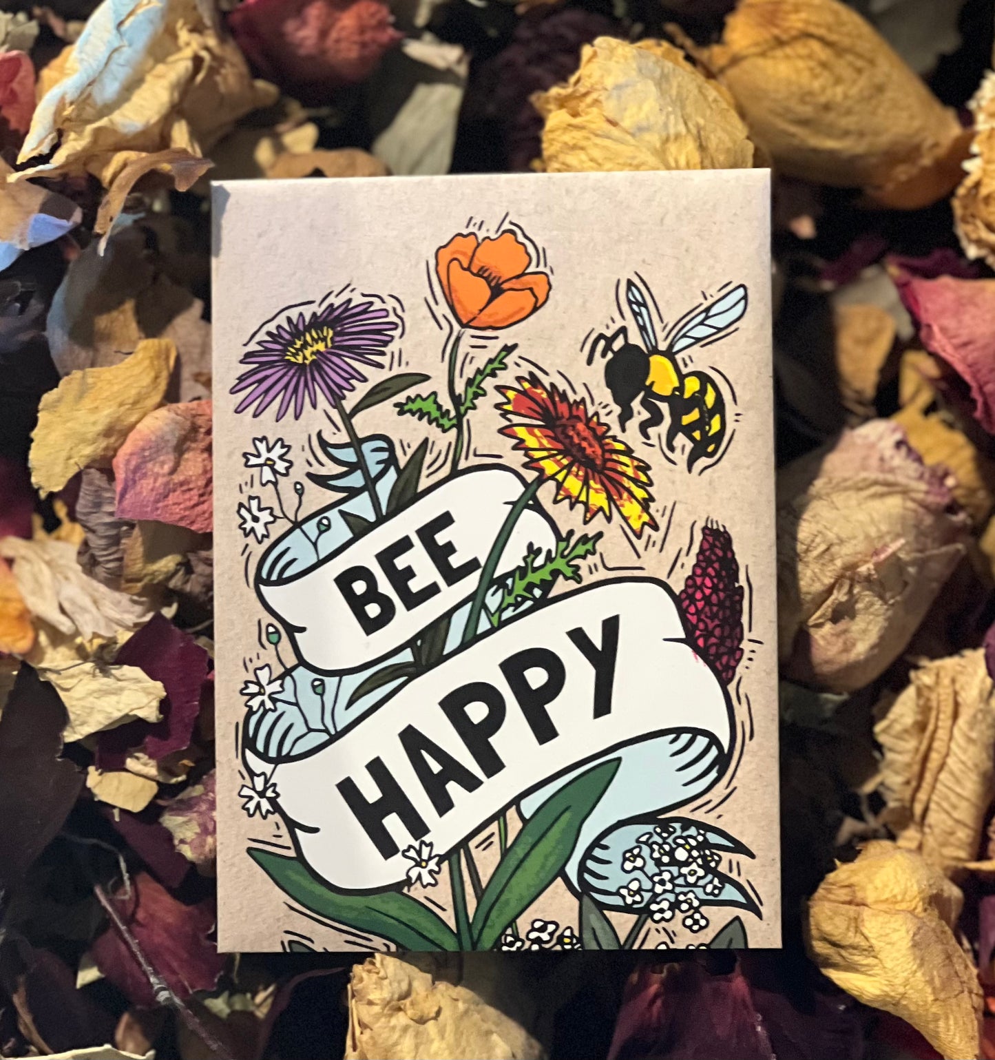 Bee Happy Wildflower Seed Packet