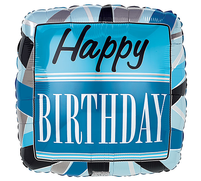 Happy Birthday Blue Balloon
