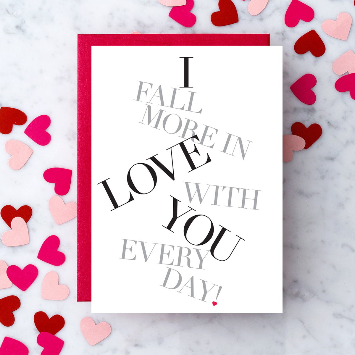 I Fall More In Love Card