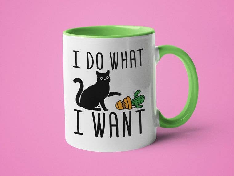 I Do What I Want - Funny Cat Coffee Mug