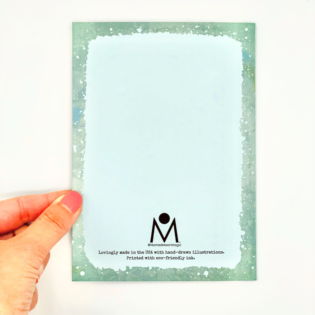 Blue Bee Blank Greeting Card