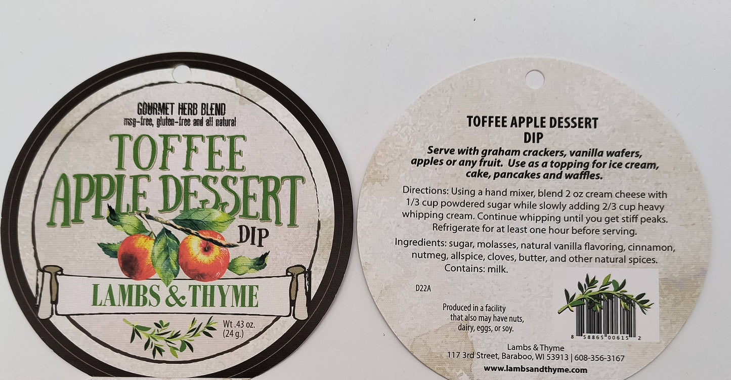 Toffee Apple Dessert Dip Mix