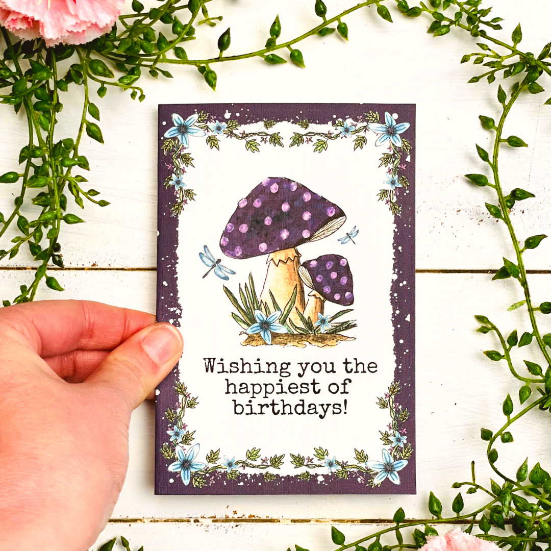 Mushroom Birthday Card
