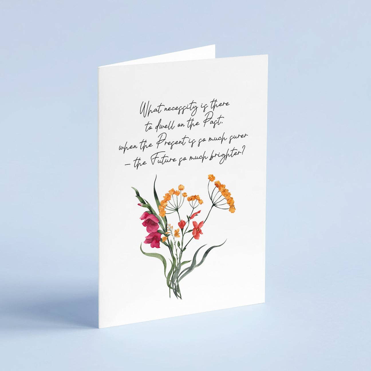 'Past, Present, Future' Literary Quote Card