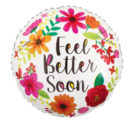 Feel Better Floral Balloon