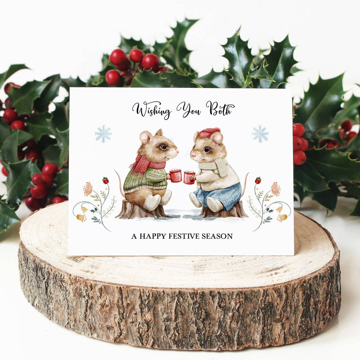 Happy Festive Season Couple Christmas Card
