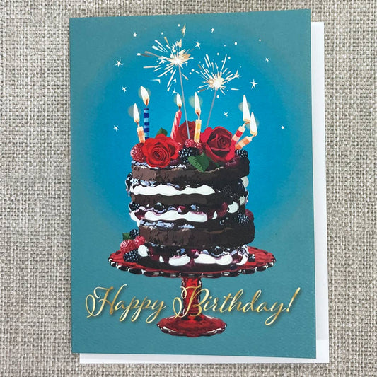 Happy Birthday Cake Birthday Card