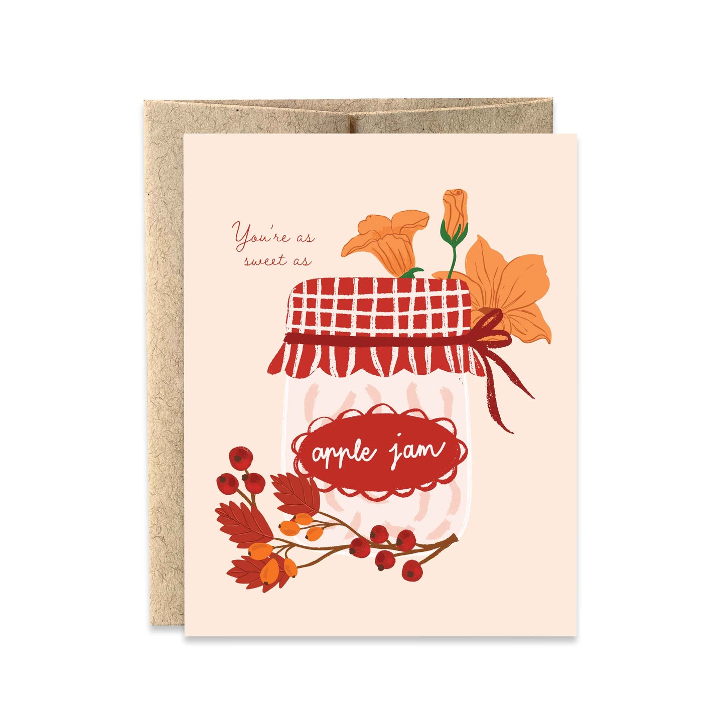 You're As Sweet As Apple Jam Card