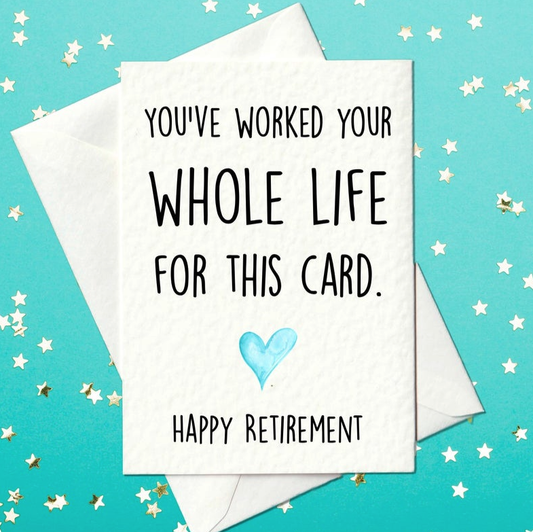 You've Worked Your whole life for This Card