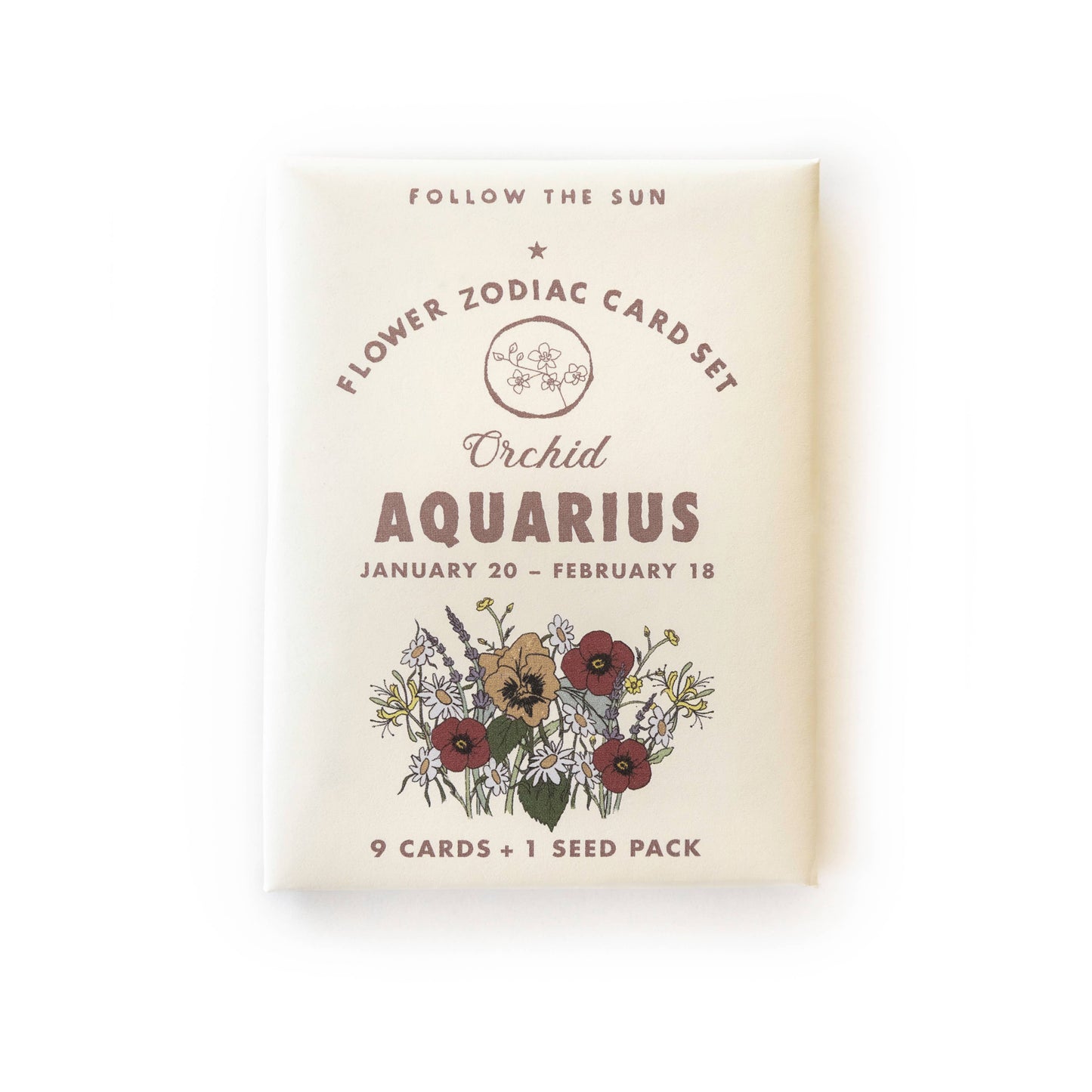 Flower Zodiac Sticker Card Set