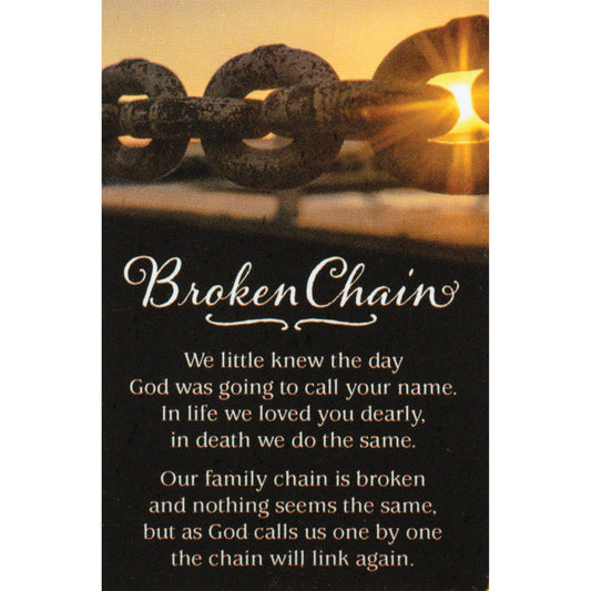 Broken Chain Itty Bitty Blessings Card