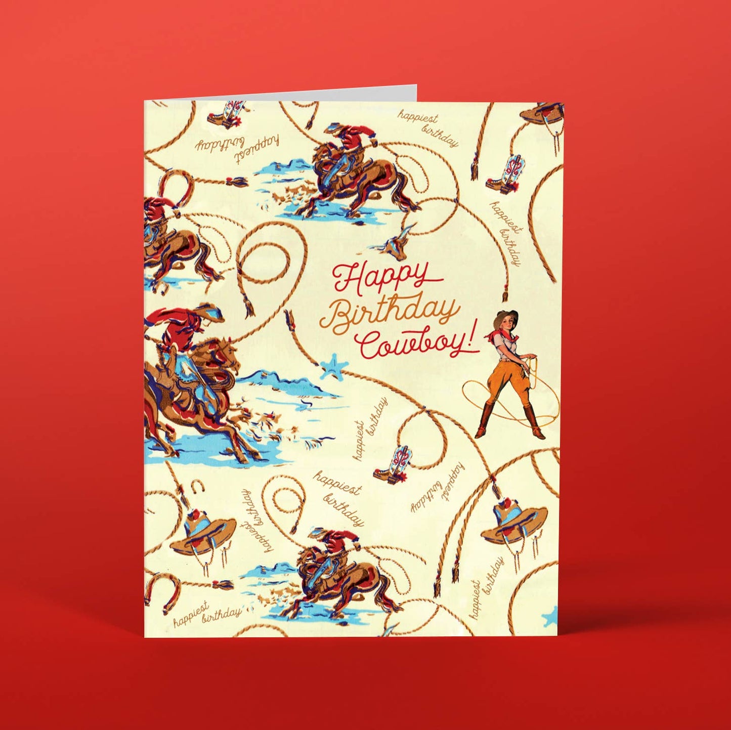 Cowboy Birthday Card