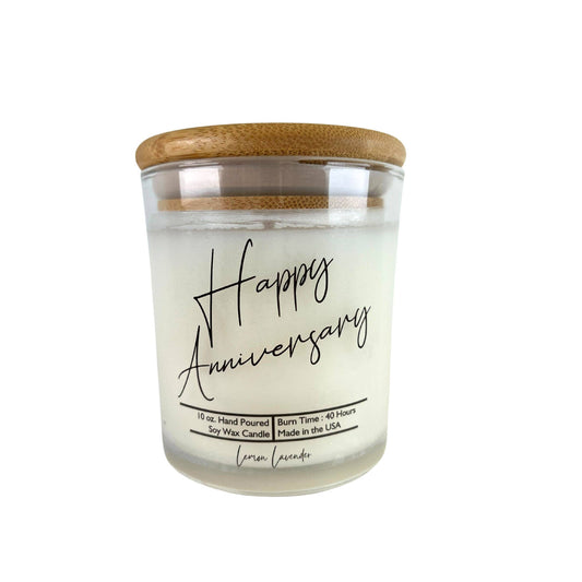 Happy Anniversary Candle Wild Flowers Scent