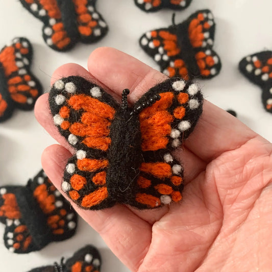 Felted Monarch Butterfly
