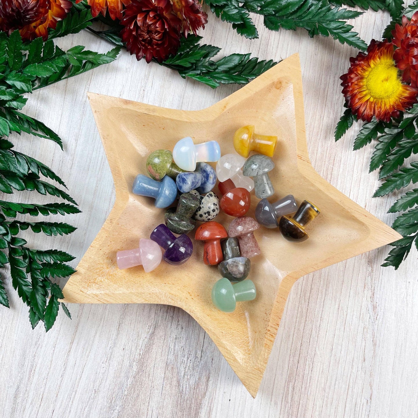 Mini Gemstone Mushroom Pocket Stone