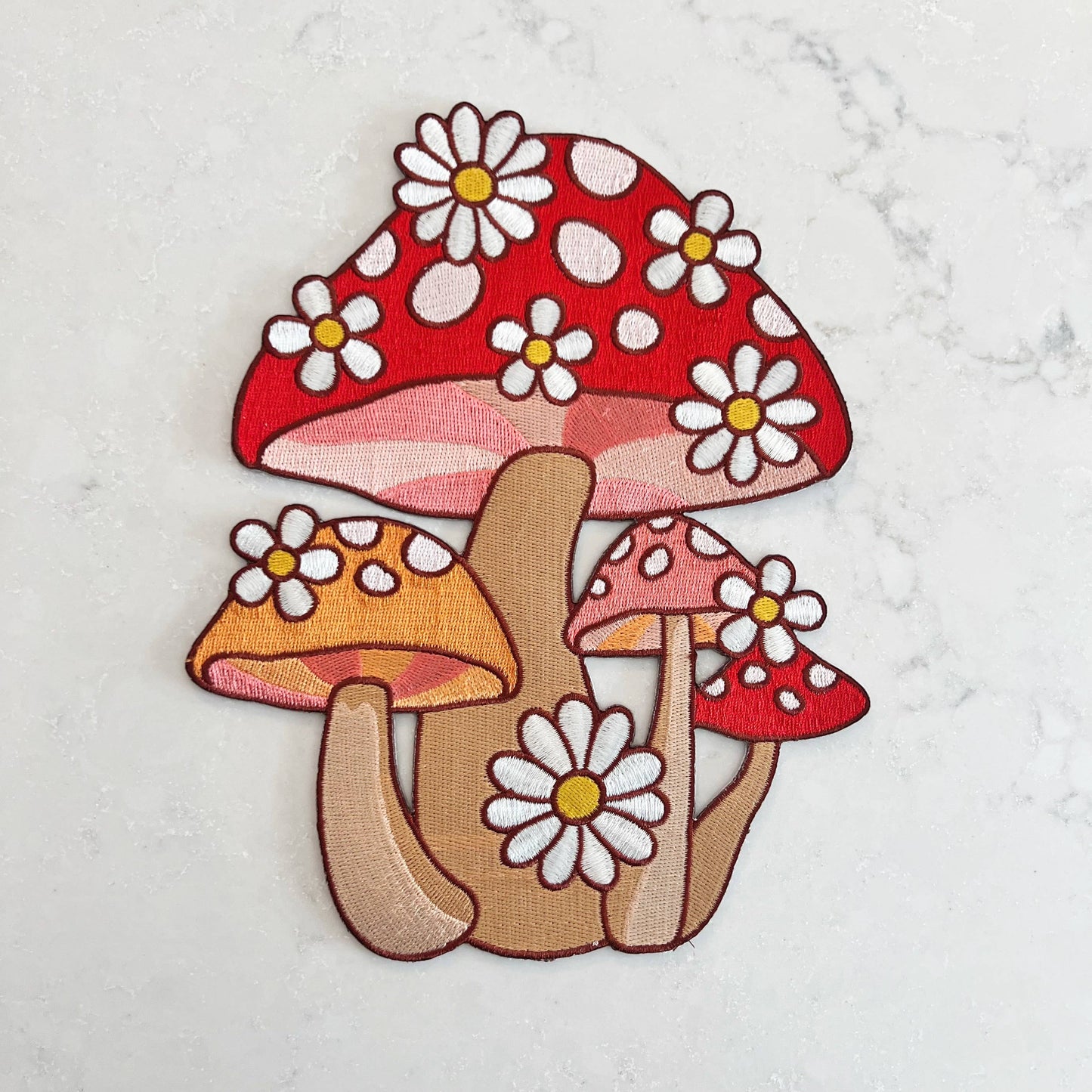 Mushroom & Daisy Cluster Patch