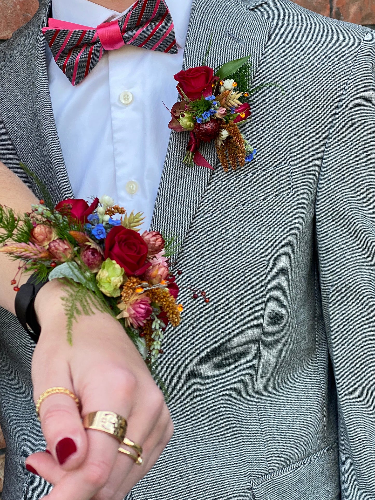 Corsage and Boutonnière Set