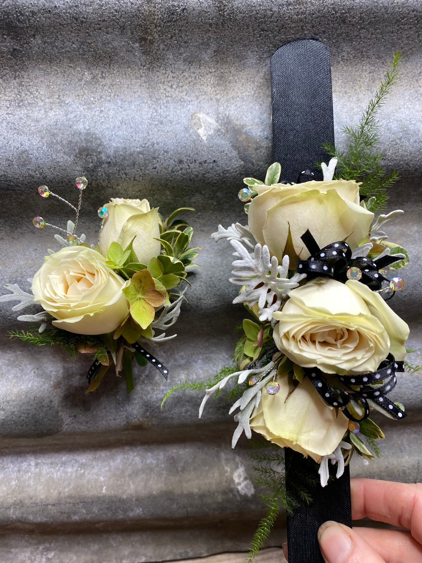 Corsage and Boutonnière Set