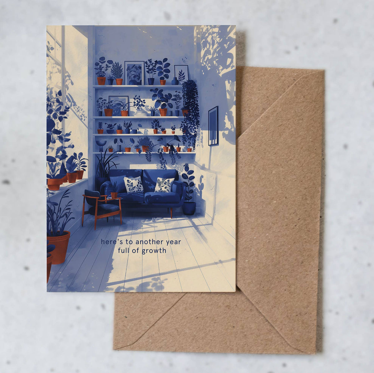 Botanopia USA - gifts , decor and cards for plant lovers - Another Year Full Of Growth| Birthday Card |New year's Card