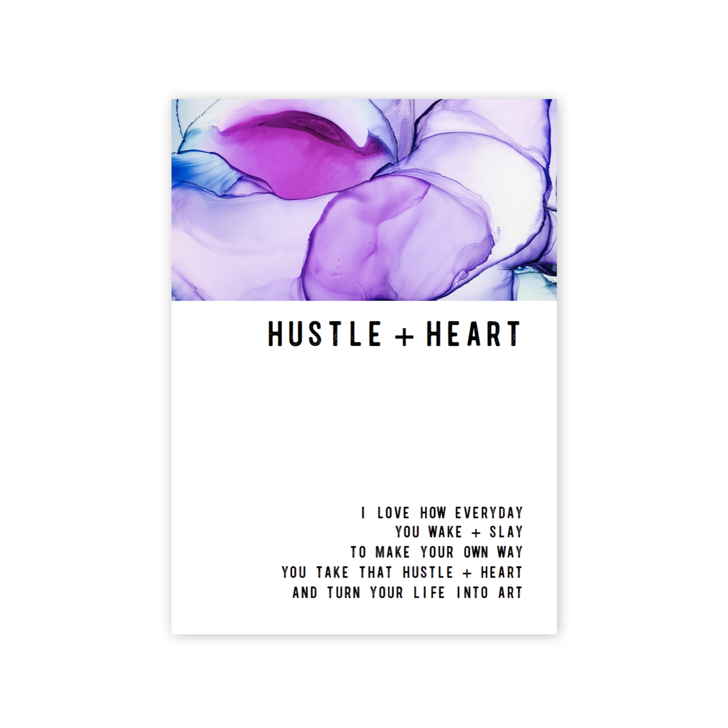 Hustle + Heart Greeting Card