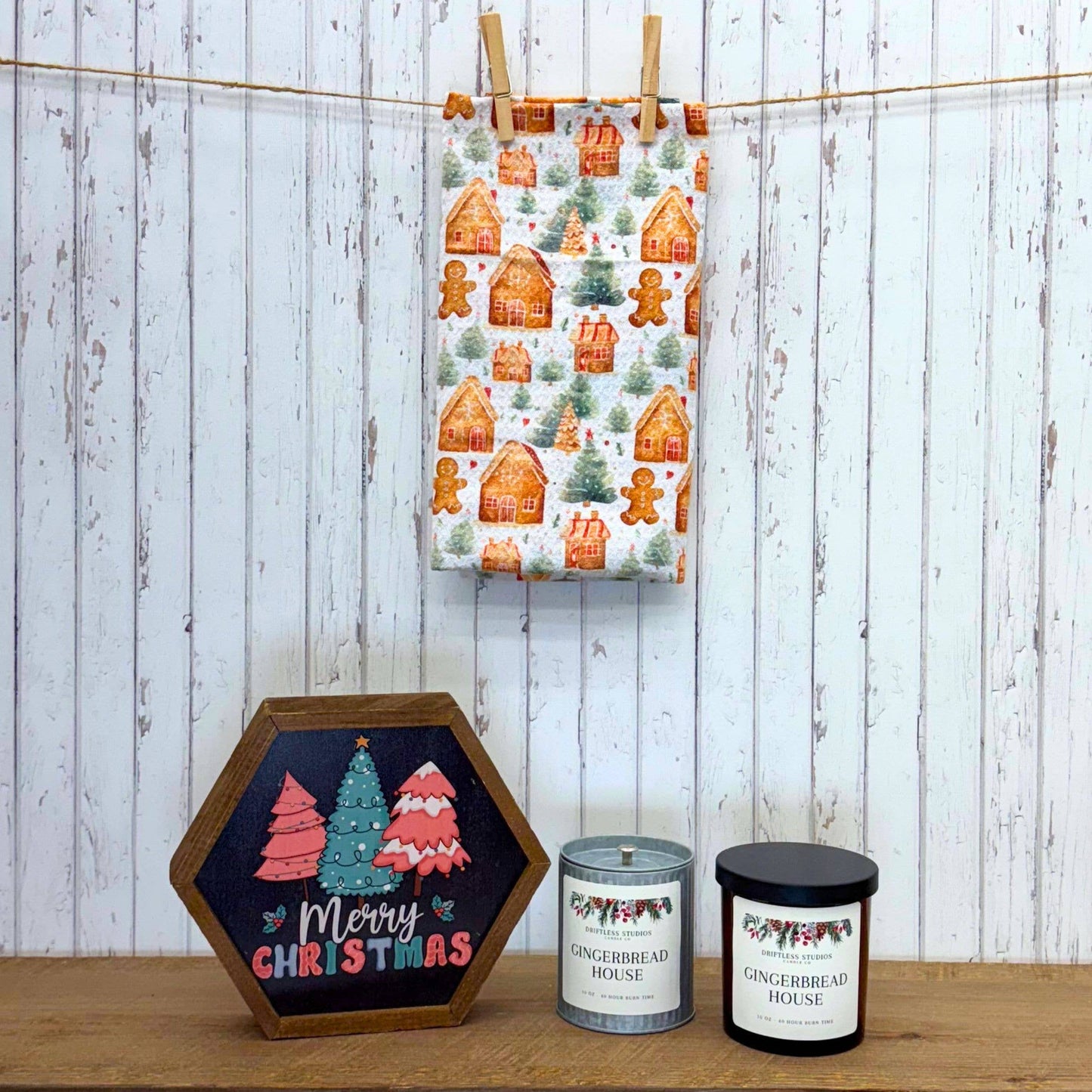 Gingerbread House Farmhouse Candle