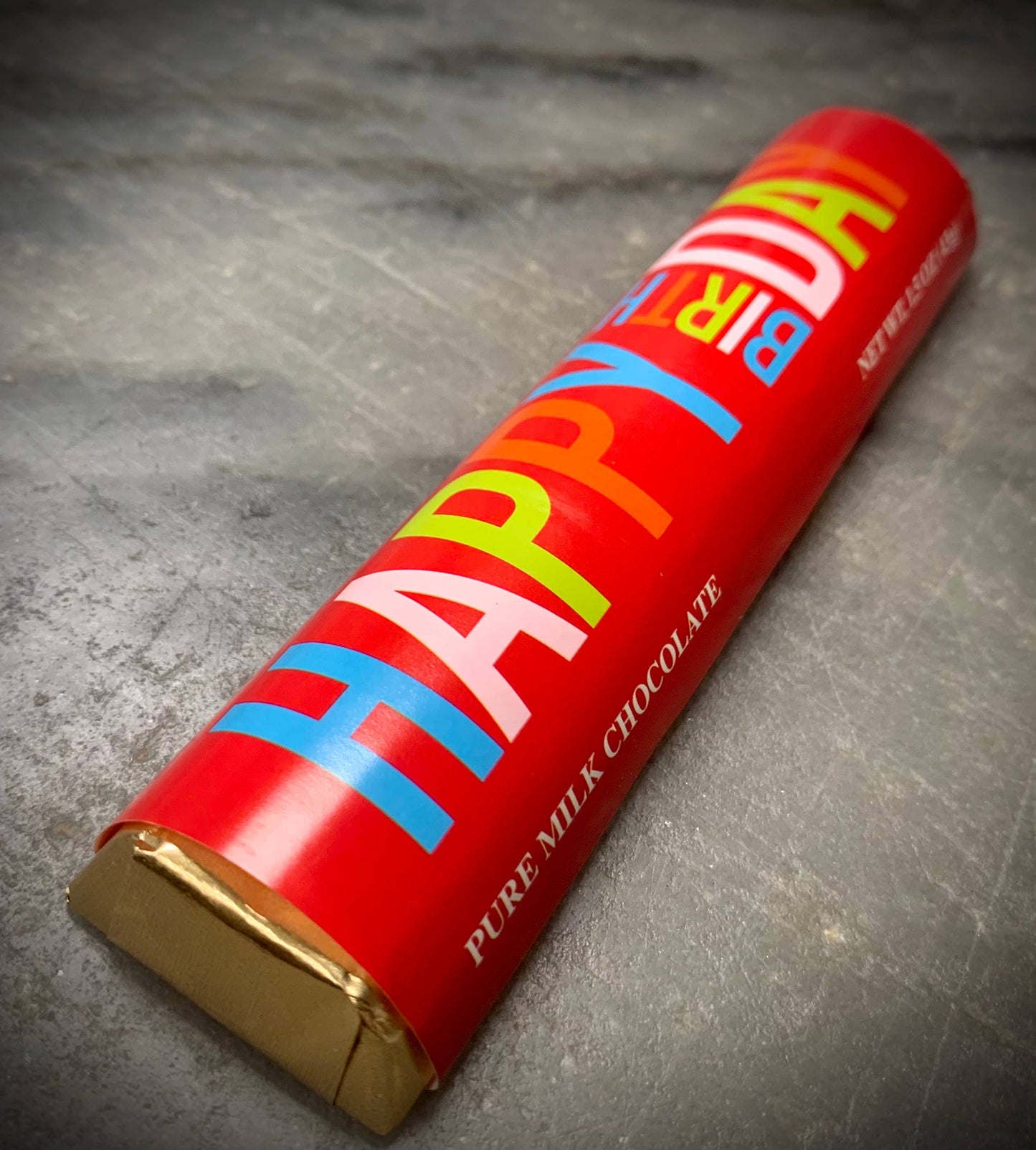 “Happy Birthday” Milk Chocolate Bar