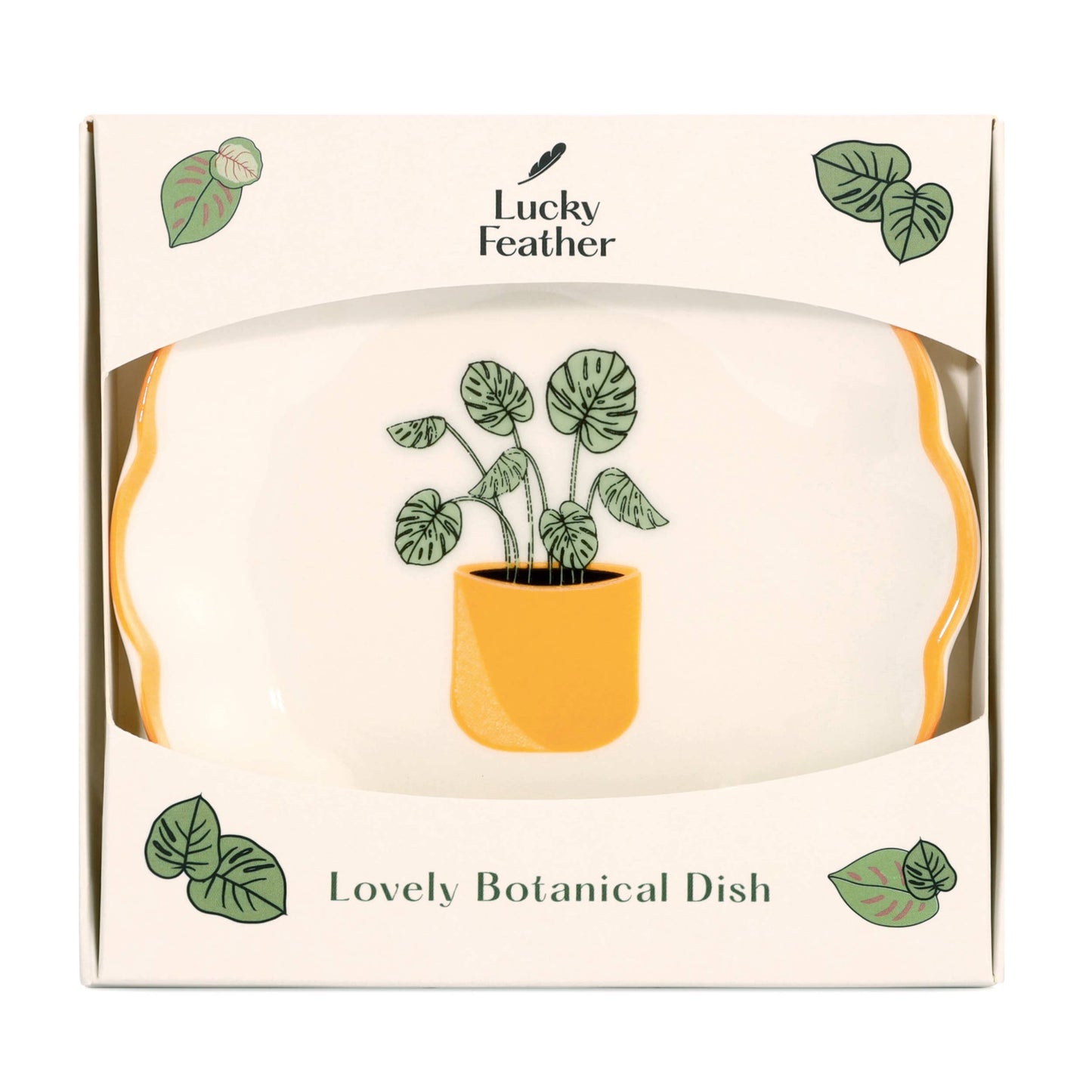 Botanical Scalloped Dish