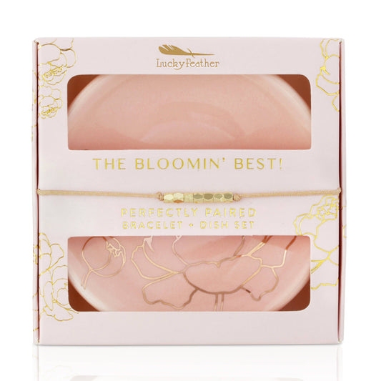 The Blooming Best Bracelet + Dish Set