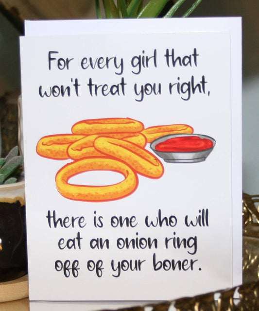 Onion Rings Greeting Card