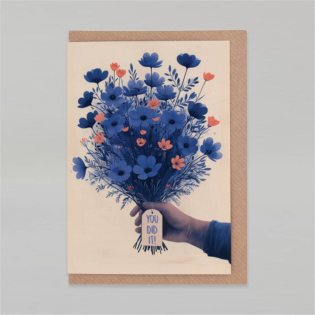 Botanopia USA - gifts , decor and cards for plant lovers - You did it | Congratulations Card | Birthday Card