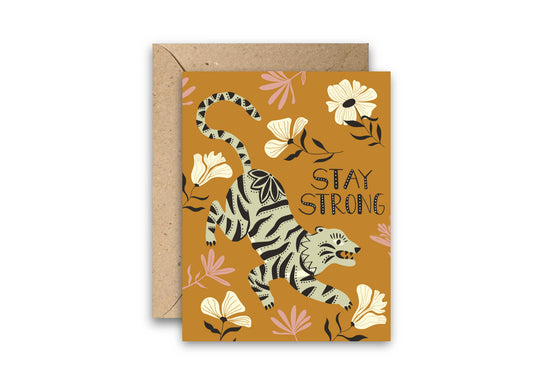 Stay Strong Panther Greeting Card