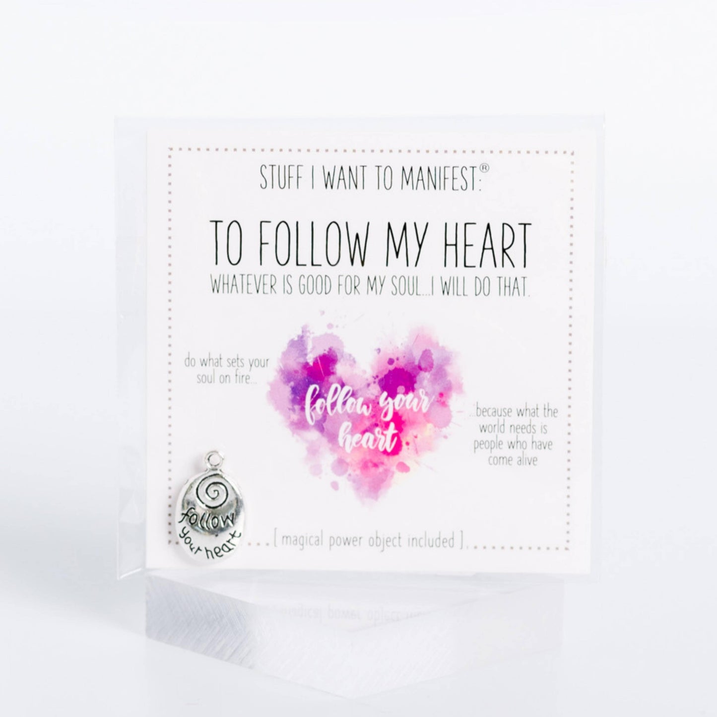 Manifest Following My Heart Charm