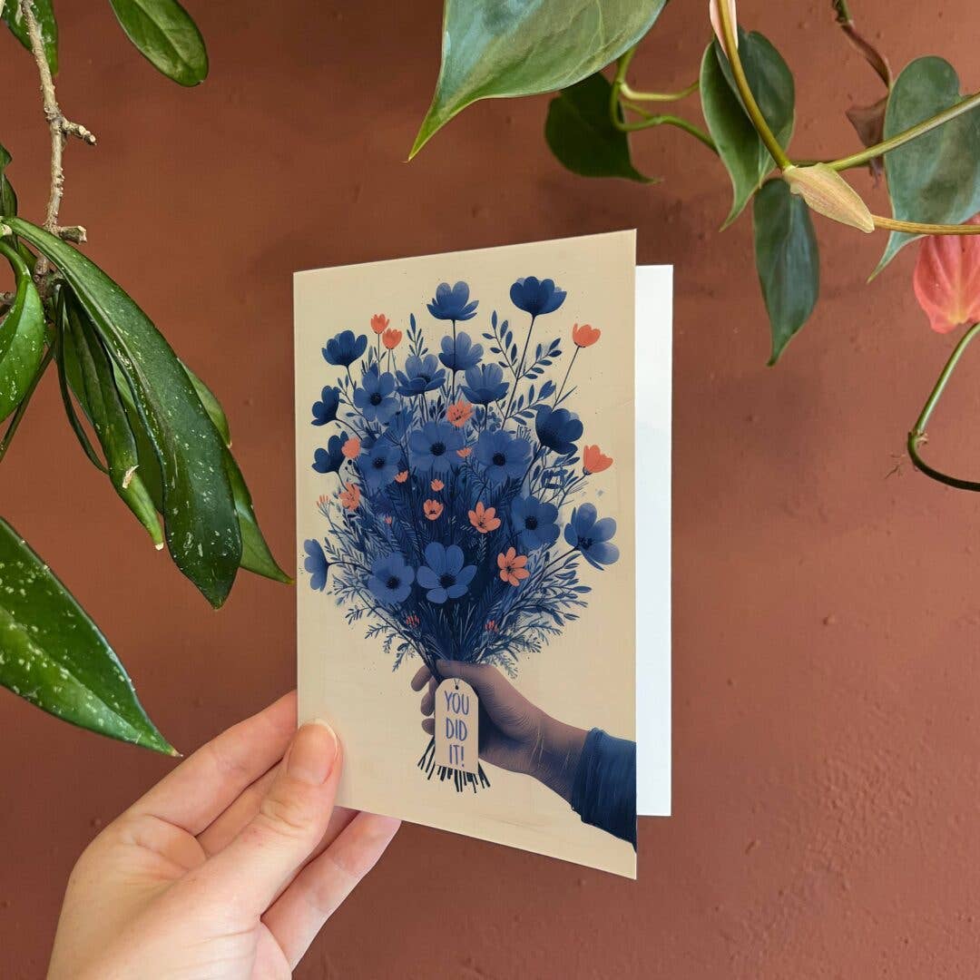 Botanopia USA - gifts , decor and cards for plant lovers - You did it | Congratulations Card | Birthday Card
