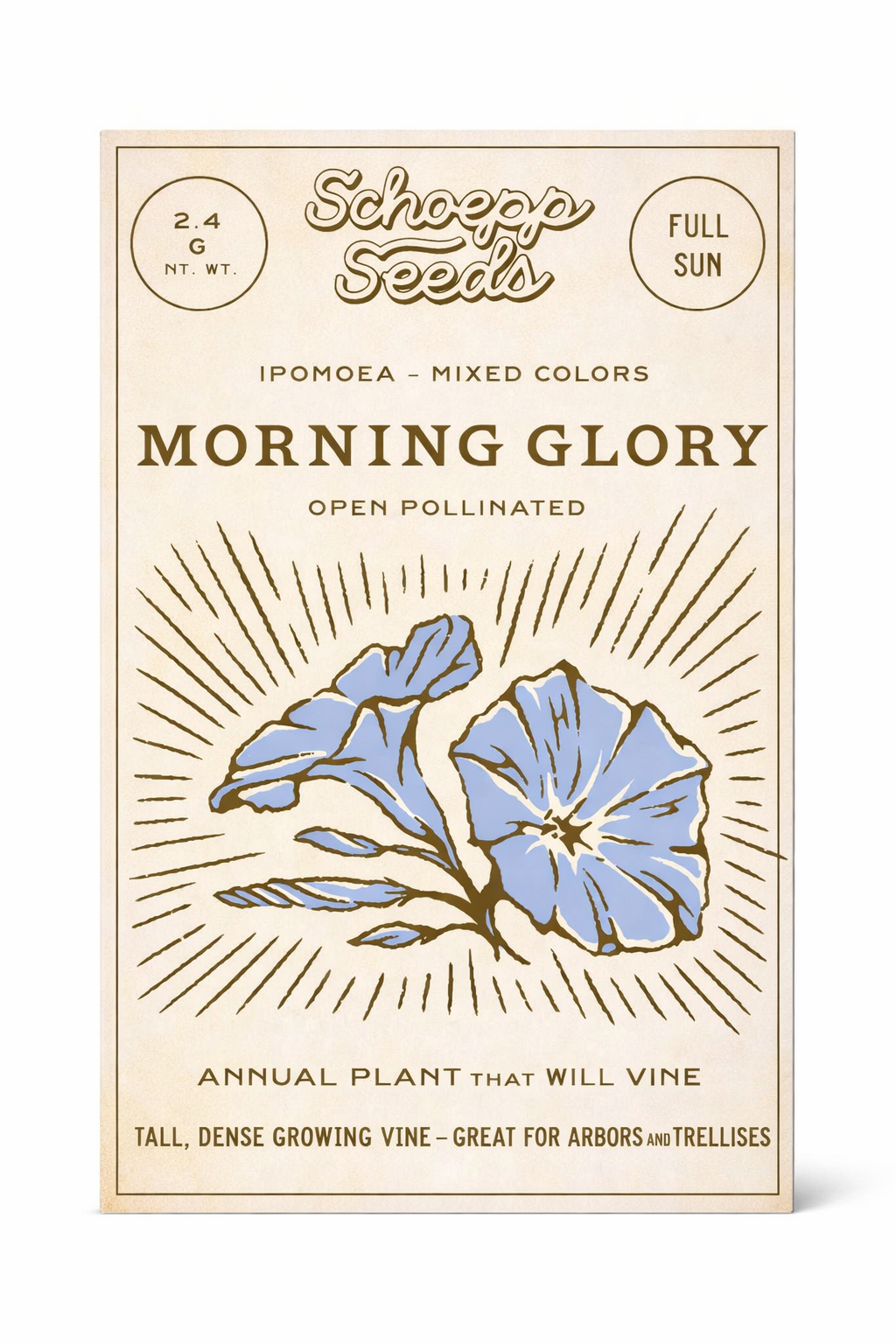 Morning Glory Heirloom Garden Seed Packet