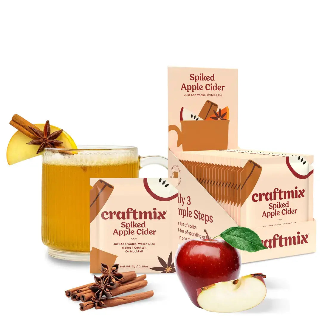 Craftmix - Spiked Apple Cider Cocktail / Mocktail Mixer - 24ct Caddy