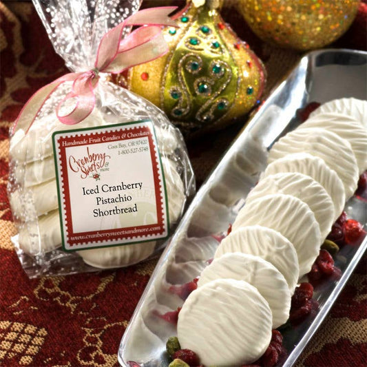 Cranberry Pistachio Shortbread in Ivory