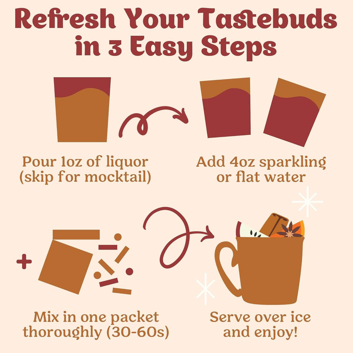 Craftmix - Spiked Apple Cider Cocktail / Mocktail Mixer - 24ct Caddy