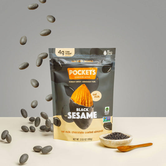 Black Sesame Chocolate Almonds