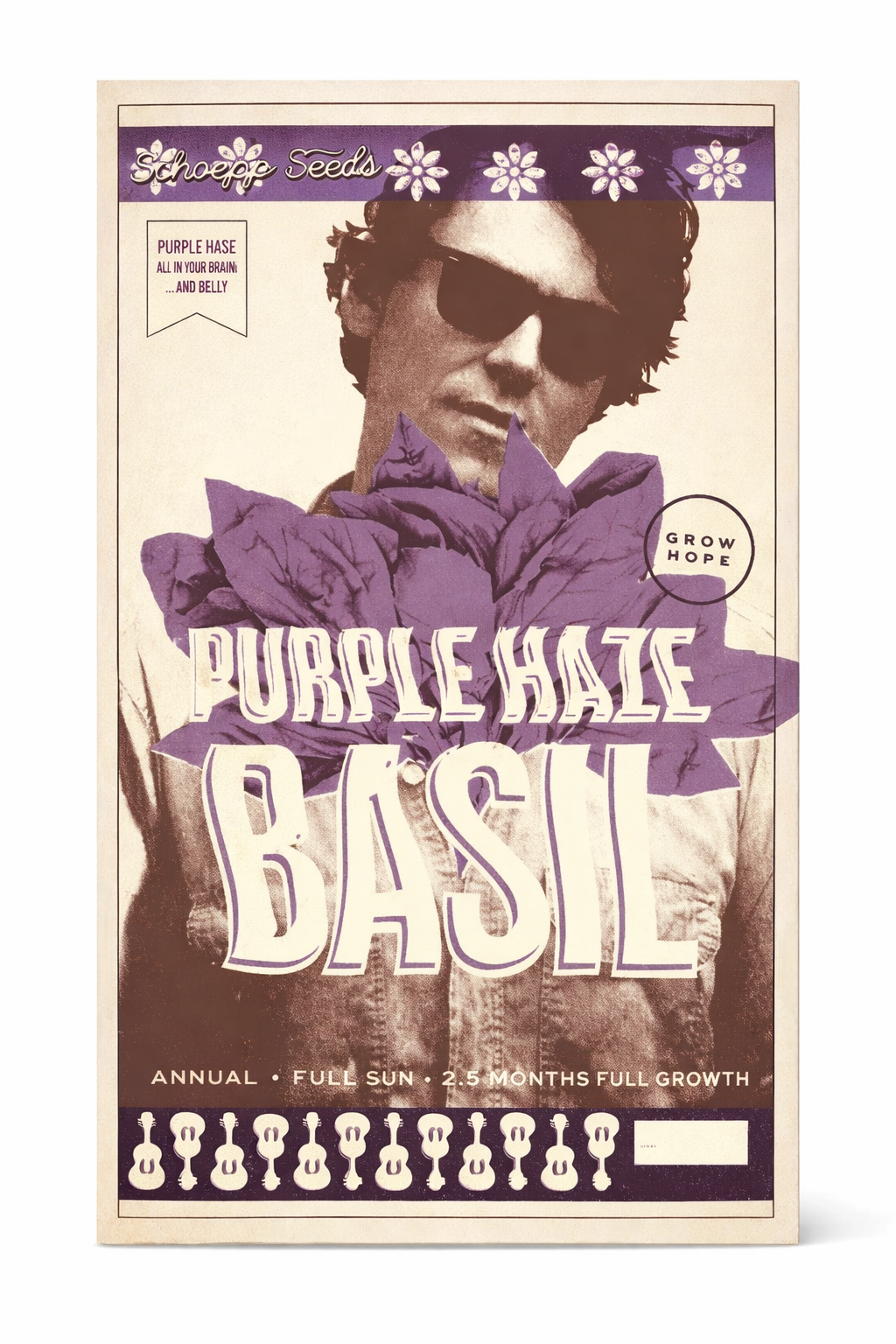 Purple Haze Heirloom  Purple Opal Basil Garden Seed Packet